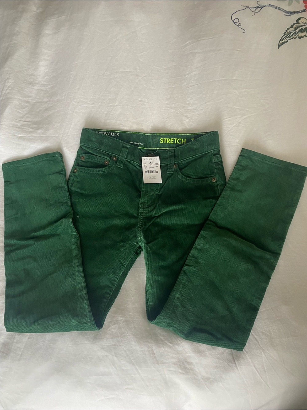 Crewcuts Boys Green Corduroy Pants